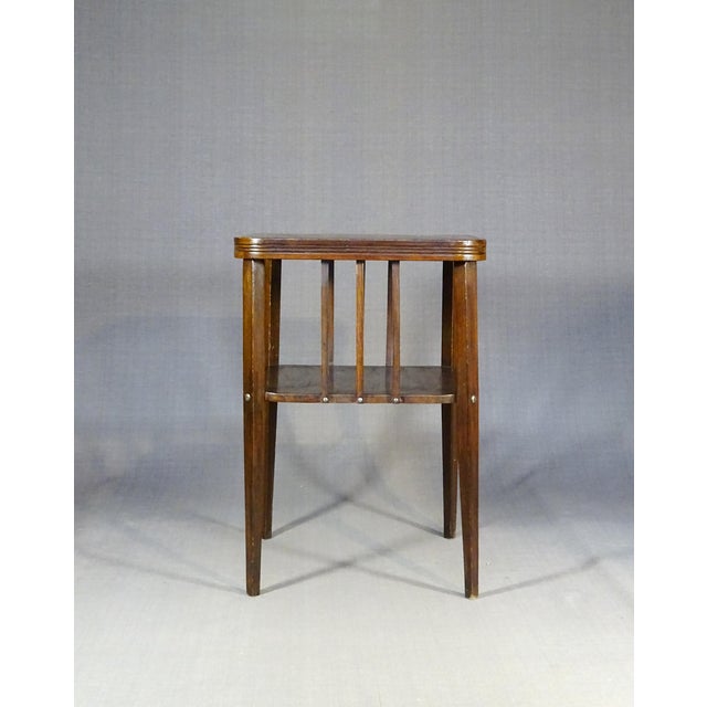 Wood Vintage Coffee Table by Gustav Siegel for Gebrüder Thonet, 1905 For Sale - Image 7 of 10