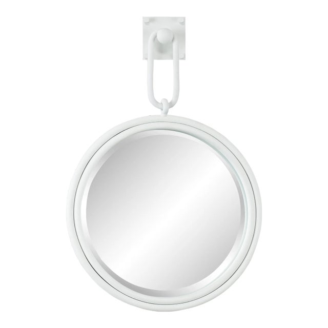 Lucia Mirror in White For Sale