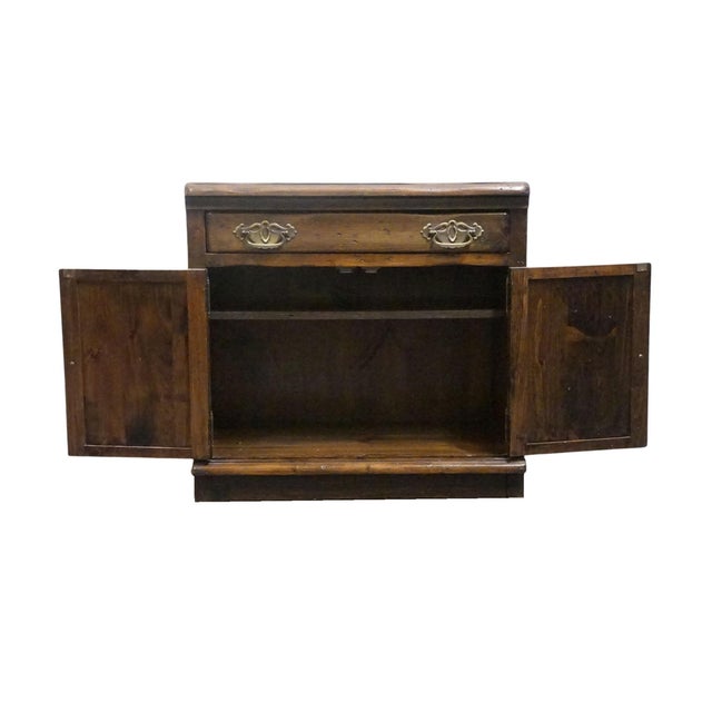 Late 20th Century Sprague and Carleton Country Cabinet Maker Solid Knotty Pine Rustic Americana Style 32" Modular Cabinet 61-3202 For Sale - Image 5 of 14