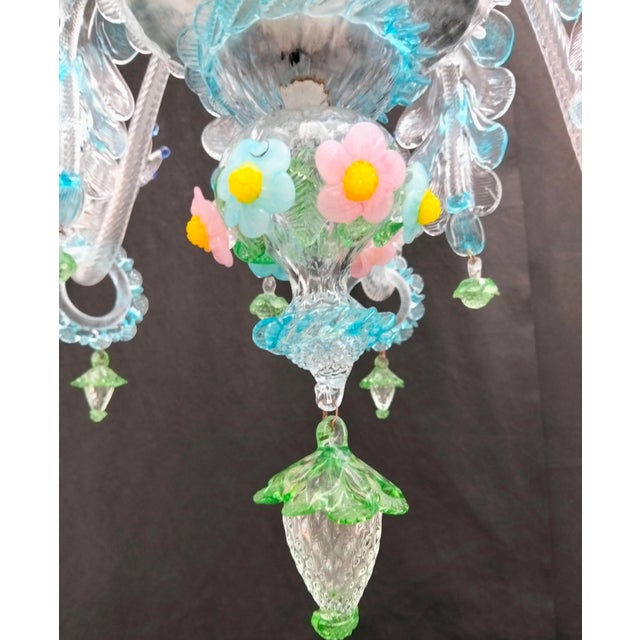 Vintage Chandelier in Murano Glass, 1980s For Sale - Image 4 of 18