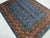 Art Deco 5'1" X 6'5" Blue Turkmen Mori Gul Geometric Rug For Sale - Image 3 of 17