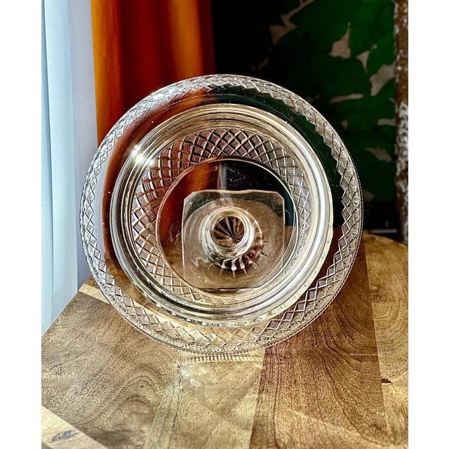 Antique Anglo-Irish Cut Glass Pedestal Bowl For Sale - Image 4 of 9