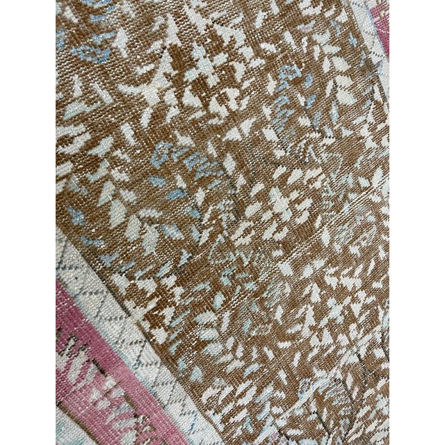 Turkish 1940s Handmade Antique Turkish Kayseri Runner. 3'7" X 8'5" For Sale - Image 3 of 6