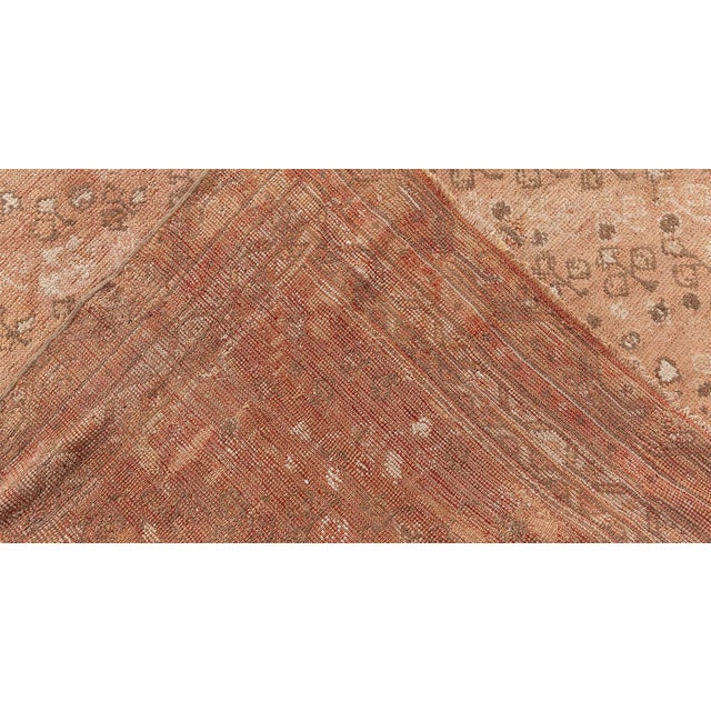 This exquisite antique Turkish Oushak rug, measuring approximately 14? x 12?, embodies the timeless elegance and artistic...