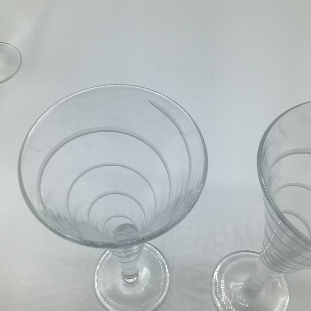 Transparent Mikasa Cordial Glasses- Assorted Design Set of 9 For Sale - Image 8 of 12