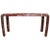 Red 6ft X 28"h Marble Console Table Karl Springer Style For Sale - Image 8 of 12
