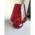 Diamond-Cut “Ballotton” Pattern Red Murano-Style Glass Lamp, Contemporary For Sale - Image 6 of 8
