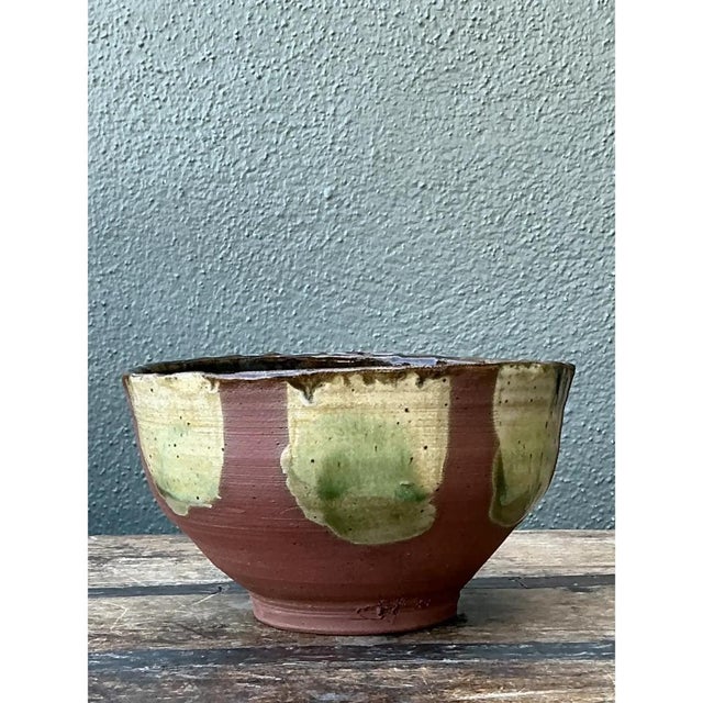 Vintage Handcrafted Studio Pottery Bowl For Sale - Image 11 of 12
