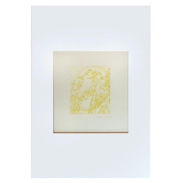 " Hölderlin: Poèmes " is a hand-signed etching realized by Max Ernst in 1961. It presents very good conditions....