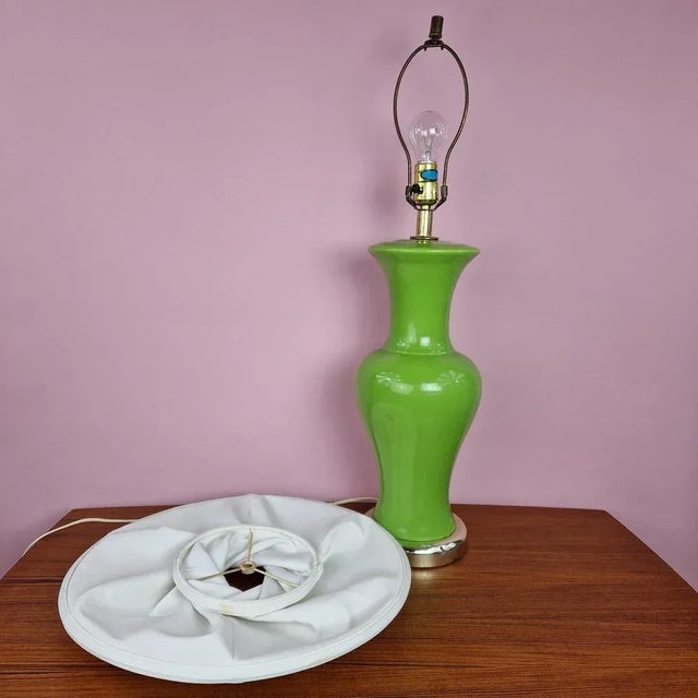 Large Ceramic Table Lamp from Underwriters Laboratories, USA, 1960s For Sale - Image 6 of 10