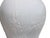 White Monochrome Round Relief Floral Motif Ceramic General Temple Jar For Sale - Image 13 of 14
