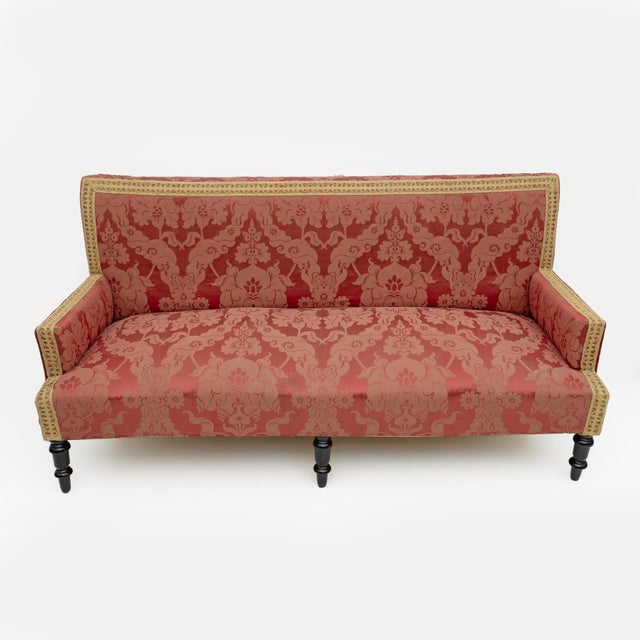 Exclusive french napoleon iii living room set from the late 1800s, the set is composed of seven pieces, a cm sofa: (l185 x...