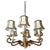 Hollywood Regency Brass 6-Arm Chandelier by Leclaire & Schäfer, 1970s For Sale - Image 16 of 16