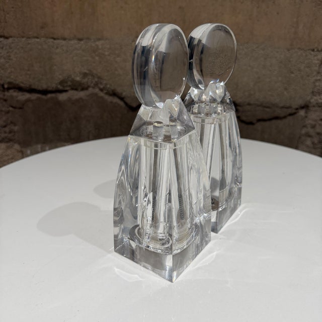 1970s Grainware Lucite Salt & Pepper Grinders Wayne Husted Mid-Century Modern For Sale - Image 5 of 12