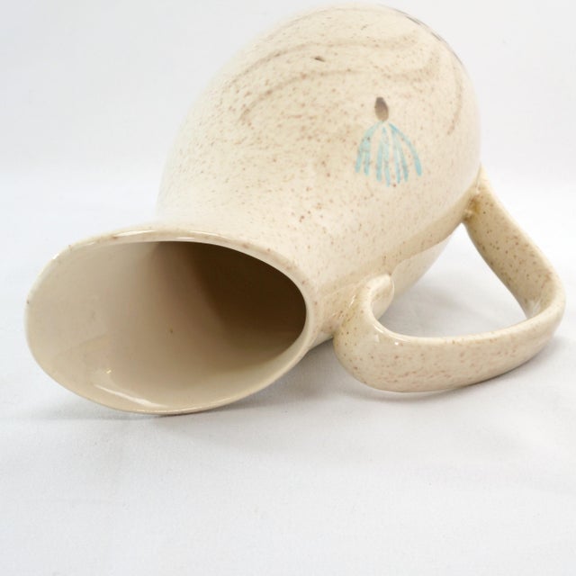 Beige Mid Century Redwing Pottery Bob White Quail Creamer 7 in Pitcher For Sale - Image 8 of 9