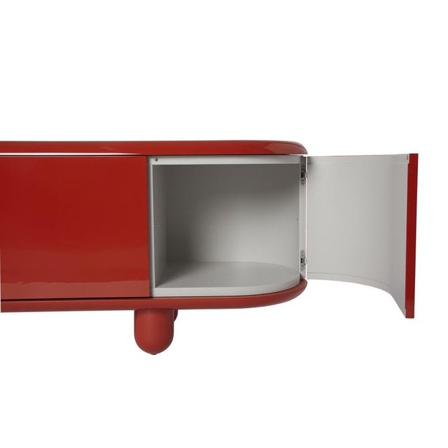 Red Explorer Sideboard in Red High Gloss Lacquer Design by Jaime Hayons, 2023 For Sale - Image 8 of 16