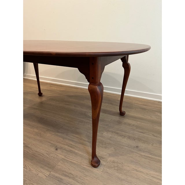 1990s Lexington Bob Timberlake Cherry Queen Anne Dining Table Set For Sale - Image 5 of 14