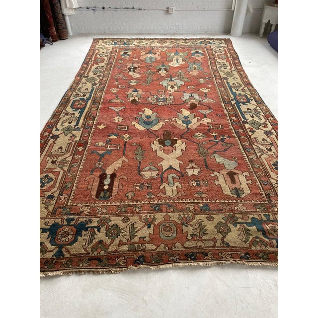 C. 1880's ANCIENT ANTIQUE SERAPI Narrow GEM Rug 8.10 x 15.1 For Sale - Image 15 of 16