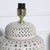 Large Scale Reticulated Blanc de Chine Table Lamps - a Pair For Sale - Image 4 of 10