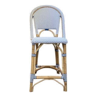 Serena & Lily Riviera Navy Bar Stool For Sale