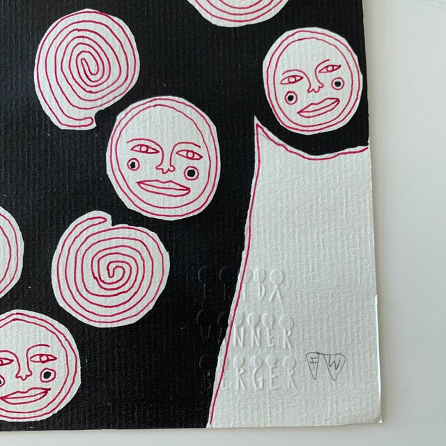 Fashion Illustration Stamped and Signed For Sale - Image 11 of 13