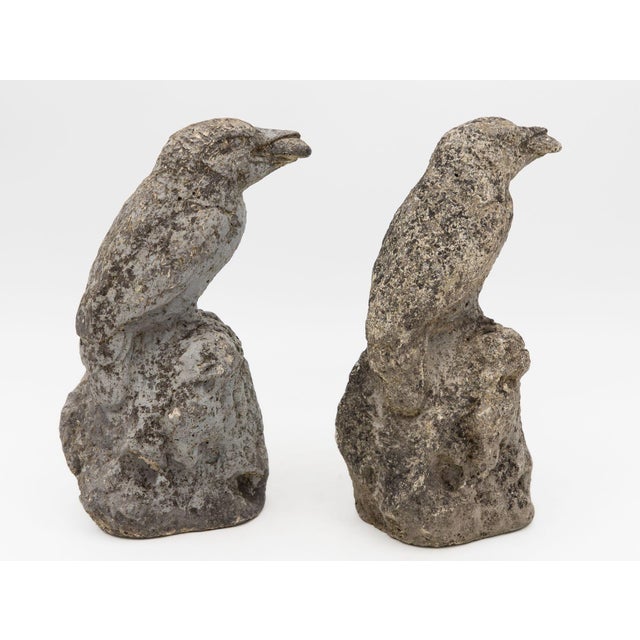 Reconstituted Stone Raven, English Mid 20th C. For Sale - Image 17 of 18