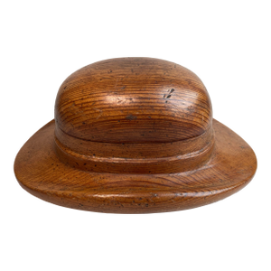 Vintage Brown Derby Wood Cigarette Box