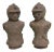 Japan Haniwa Style Figures Unglazed Terra Cotta - A Set of Two For Sale