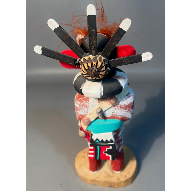 1960s Hopi Kachina Doll Mongkatsina Chief Signed D.Dewakuku Tewa Village For Sale - Image 5 of 6