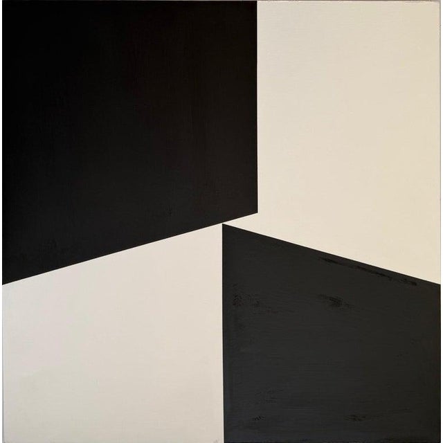 Mid-Century Raymond MacNahon Abstract Hard-Edge Painting For Sale - Image 4 of 10