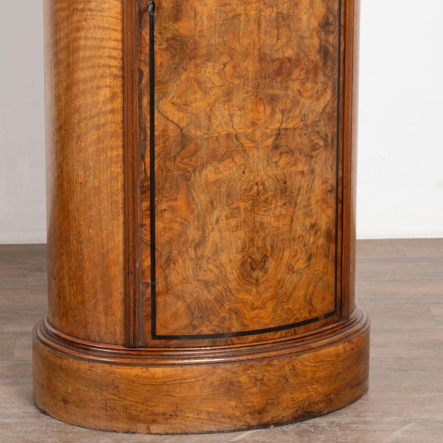 19th Century Danish Mahogany Veneer Column Cabinet With Single Door For Sale - Image 10 of 13