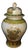 Vintage Chinoiserie Famille Rose Floral Lidded Ginger Jar / Temple Jar For Sale
