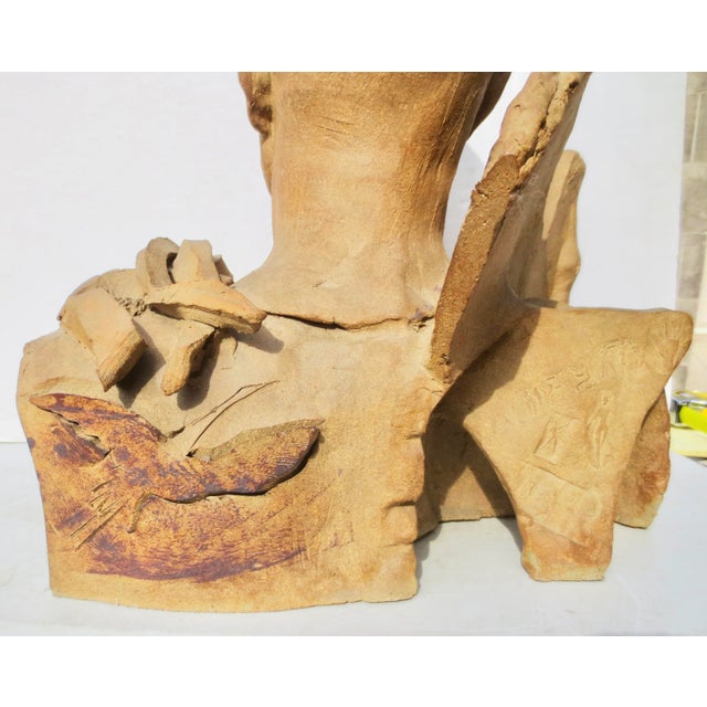 Terra Cotta Mary Frank " Pablo 1970" Sculpture With Catalog For Sale - Image 8 of 12