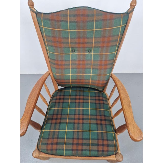 Vintage Scandinavian high back armchair mid century 60s Elegant set of armchairs, the stylishly designed armchairs with...