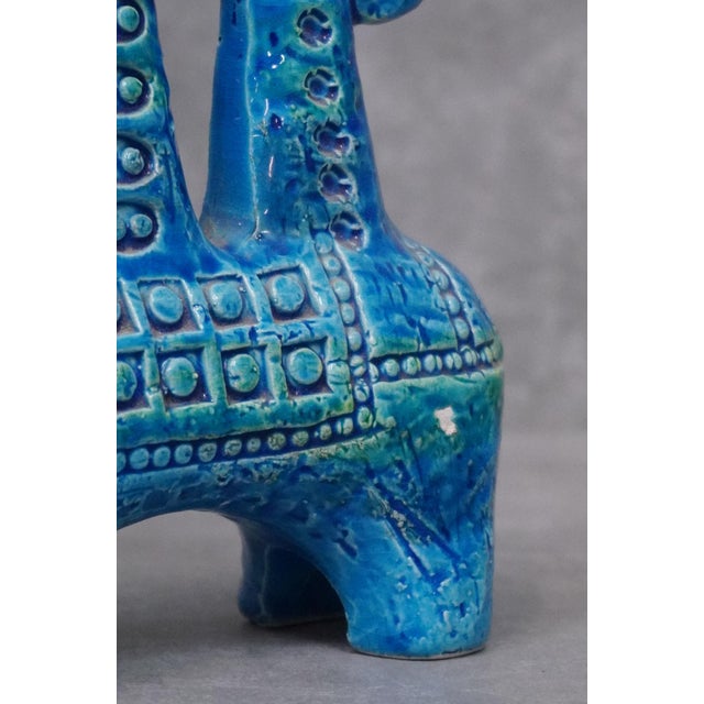 Rimini Blu Ceramic Horse Riders Sculpture by Aldo Londi for Bitossi, Italy, 1950s-60s For Sale - Image 6 of 8