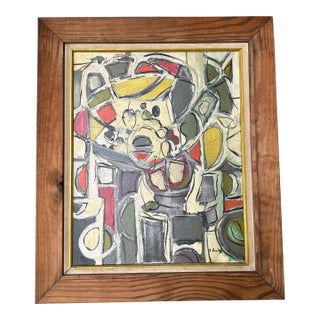 Contemporary Original Abstract Painting by Stephen Heigh “Mixed Fruit” For Sale