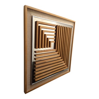 1970s Greg Copeland Modern Op Mirror Art For Sale