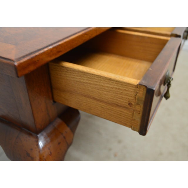 Kittinger Burled Walnut Desk For Sale - Image 10 of 14