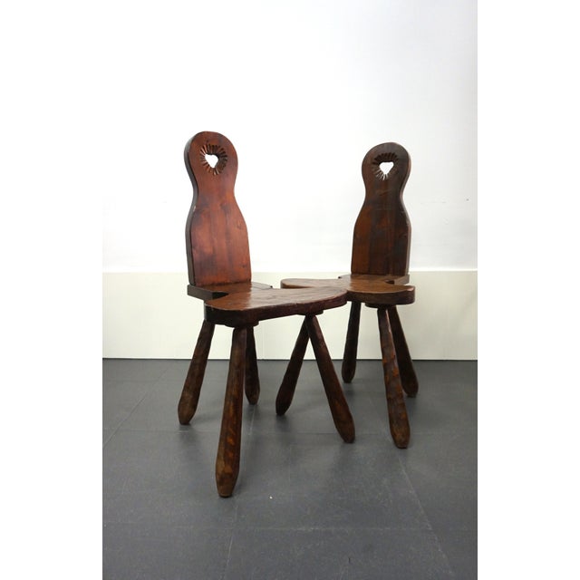French Brutalist Chairs, 1950s, Set of 2 For Sale - Image 10 of 10