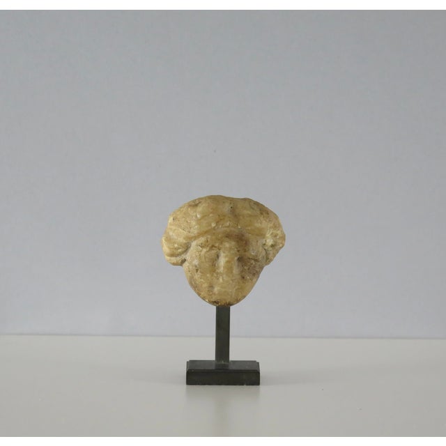 Early 18th Century Petite Roman Bust on Stand For Sale In Los Angeles - Image 6 of 6