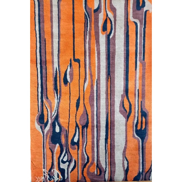 Vintage Wall Rug, 1970s For Sale - Image 10 of 11