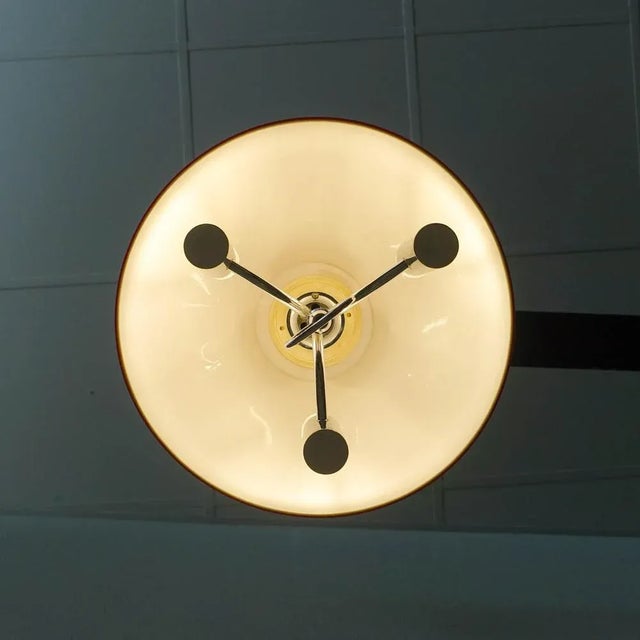 Red Space Age Rise and Fall Pendant Lamp, 1970s For Sale - Image 8 of 17