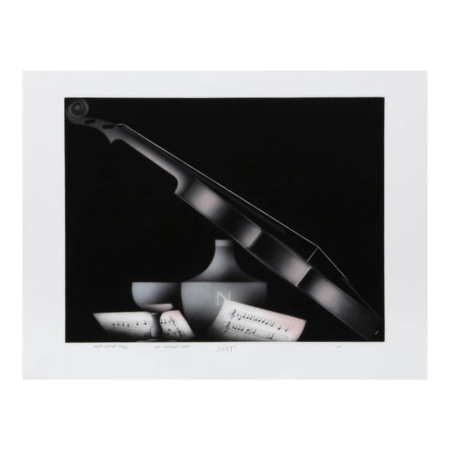 Mario Avati, Les Sanglots Longs, Mezzotint For Sale