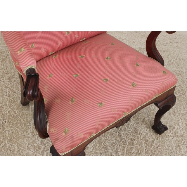 Georgian Chippendale Style Mahogany Arm Chair For Sale - Image 11 of 16