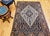 Persian Antique Persian Malayer Area Rug, Hand-Knotted Wool, Geometric Medallion Pattern, Ivory & Navy,5x7 For Sale - Image 3 of 17