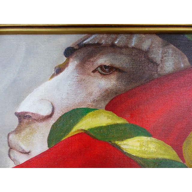Mexican Artist Mario Lopez Cano Oil Painting on Canvas For Sale - Image 4 of 11