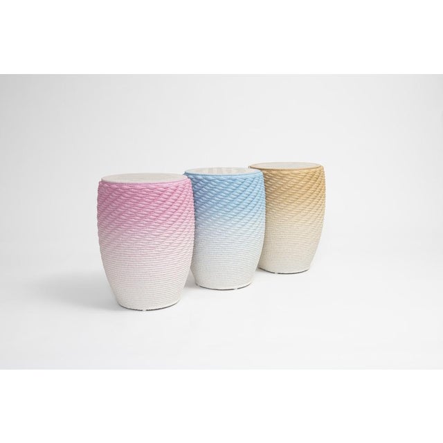 Contemporary Set of Three Metric Stools by Philipp Aduatz Design, Set of 3 For Sale - Image 3 of 13