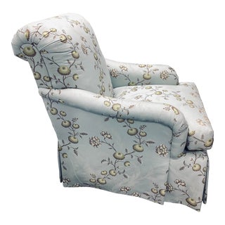 Vintage Blue Club Chair by Pearson W/Cowton & Tout Upholstery For Sale
