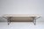 Harry Bertoia for Knoll Light Wood Slat Bench / Table with Black Frame, Circa 1970's. Featuring an open rectangular form...