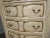 Wood Vintage Tallboy Dresser French Country Off White With Gold Trim Chest of Drawers For Sale - Image 7 of 13